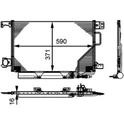 Kondenzátor klimatizácie MAHLE AC 662 000P - obr. 2