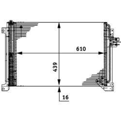 Kondenzátor klimatizácie MAHLE AC 670 000P - obr. 1