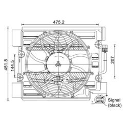 Ventilátor kondenzátora klimatizácie MAHLE ACF 24 000S