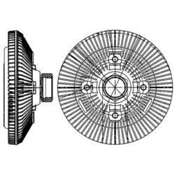 Spojka ventilátora chladenia MAHLE CFC 209 000P - obr. 1