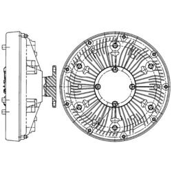 Spojka ventilátora chladenia MAHLE CFC 222 000P - obr. 3