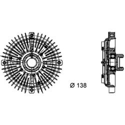 Spojka ventilátora chladenia MAHLE CFC 47 000P - obr. 1