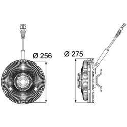 Spojka ventilátora chladenia MAHLE CFC 85 000P - obr. 1