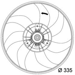 Ventilátor chladenia motora MAHLE CFF 120 000P - obr. 1