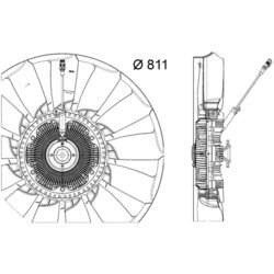 Ventilátor chladenia motora MAHLE CFF 487 000P - obr. 1