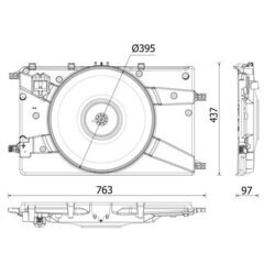 Ventilátor chladenia motora MAHLE CFF 546 000P