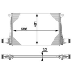 Chladič plniaceho vzduchu MAHLE CI 220 000P - obr. 1