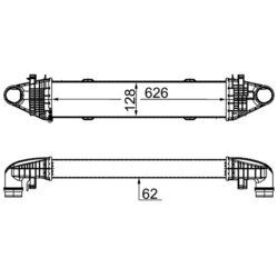 Chladič plniaceho vzduchu MAHLE CI 356 000S - obr. 1