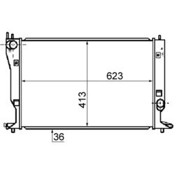 Chladič motora MAHLE CR 1081 000S