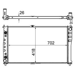 Chladič motora MAHLE CR 1329 000S