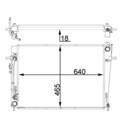 Chladič motora MAHLE CR 1406 000P - obr. 3