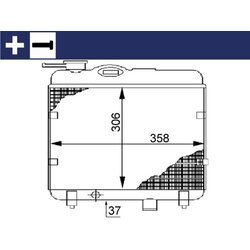 Chladič motora MAHLE CR 145 000S