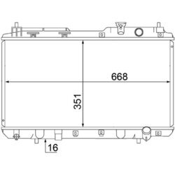 Chladič motora MAHLE CR 1457 000S