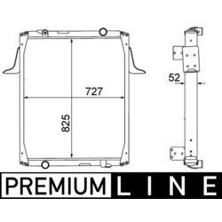 Chladič motora MAHLE CR 1555 000P