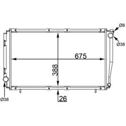 Chladič motora MAHLE CR 1565 000S