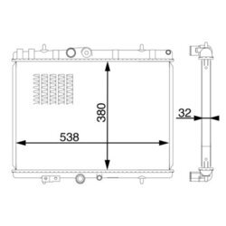 Chladič motora MAHLE CR 1599 000S