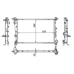 Chladič motora MAHLE CR 1664 000S