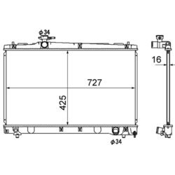 Chladič motora MAHLE CR 1866 000S