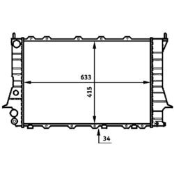 Chladič motora MAHLE CR 358 000S - obr. 18