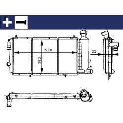 Chladič motora MAHLE CR 429 000S