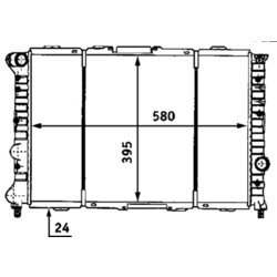 Chladič motora MAHLE CR 520 000S - obr. 1