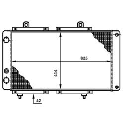 Chladič motora MAHLE CR 618 000S - obr. 1