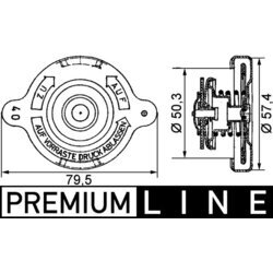 Uzáver chladiča MAHLE CRB 13 000P