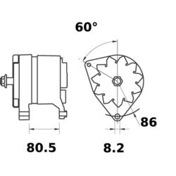 Alternátor MAHLE MG 212 - obr. 1