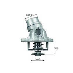 Termostat chladenia MAHLE TI 32 88