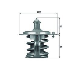 Termostat chladenia MAHLE TX 79 78D - obr. 2