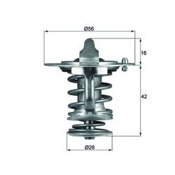 Termostat chladenia MAHLE TX 83 76D - obr. 2