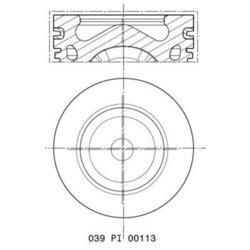 Piest MAHLE 039 PI 00113 002