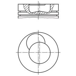 Piest MAHLE 227 PI 00101 030 - obr. 1