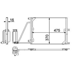 Kondenzátor klimatizácie MAHLE AC 226 000P - obr. 2