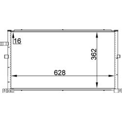 Kondenzátor klimatizácie MAHLE AC 296 000P - obr. 1