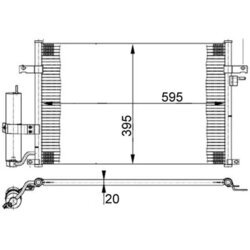 Kondenzátor klimatizácie MAHLE AC 384 000S - obr. 1