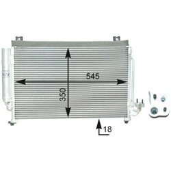 Kondenzátor klimatizácie MAHLE AC 427 000P - obr. 1