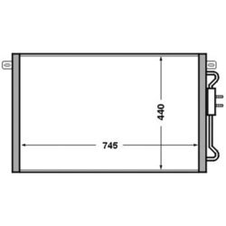 Kondenzátor klimatizácie MAHLE AC 513 000S - obr. 1