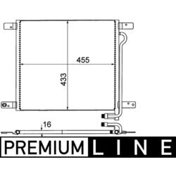 Kondenzátor klimatizácie MAHLE AC 521 000P