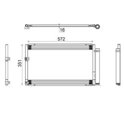 Kondenzátor klimatizácie MAHLE AC 813 000S - obr. 1