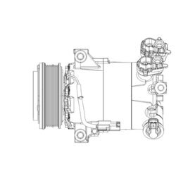 Kompresor klimatizácie MAHLE ACP 556 000P - obr. 1