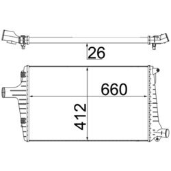 Chladič plniaceho vzduchu MAHLE CI 335 000S - obr. 1