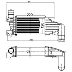 Chladič plniaceho vzduchu MAHLE CI 514 000S - obr. 1