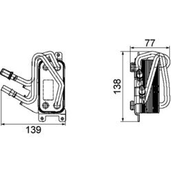 Chladič motorového oleja MAHLE CLC 67 000P - obr. 1