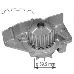 Vodné čerpadlo, chladenie motora MAHLE CP 118 000S