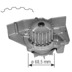 Vodné čerpadlo, chladenie motora MAHLE CP 143 000S