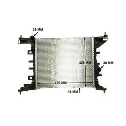 Chladič motora MAHLE CR 1187 000P - obr. 16