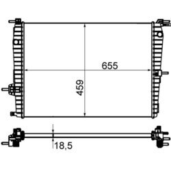 Chladič motora MAHLE CR 1197 000P