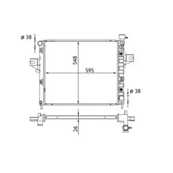 Chladič motora MAHLE CR 1562 000S