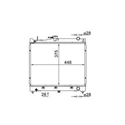 Chladič motora MAHLE CR 1576 000S